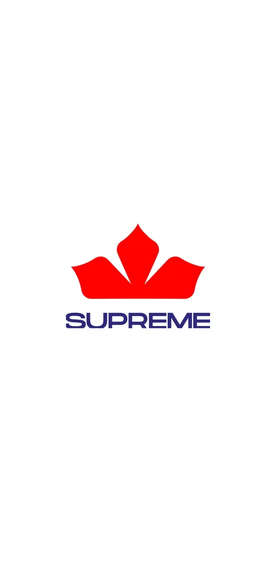 MySupreme splash screen with the Supreme logo